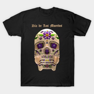 Dia De Los Muertos - Flower Skull T-Shirt